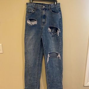 Pretty Little Thing Distressed Jeans